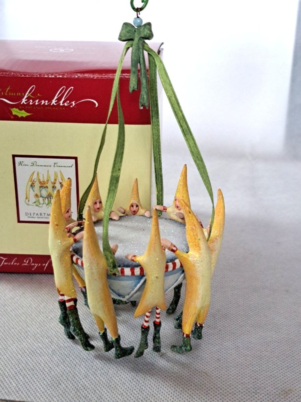 Krinkles Patience Brewster—Nine 9 Drummers—12 Days Christmas Ornament—Dept. 56